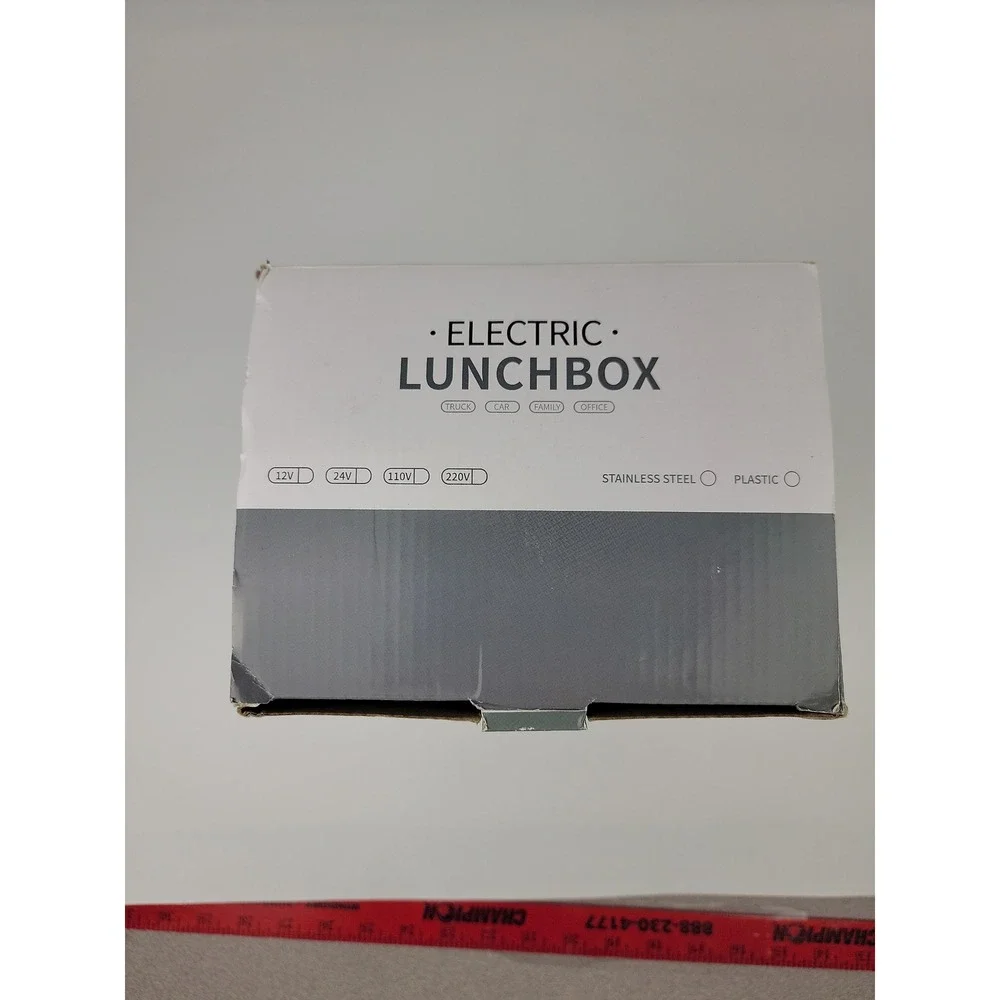 Electric Lunch Box 60W Portable Food Warmer 12V 24V 110V 1.5L for Car Truck Offi